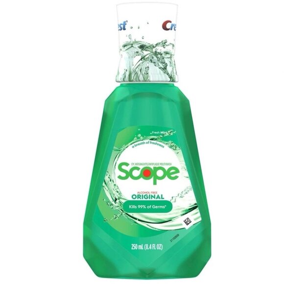 Crest Scope Classic Alcohol-free Mouthwash Original Mint 250 ML, 8.4FL - 10 Pack - Picture 3 of 7